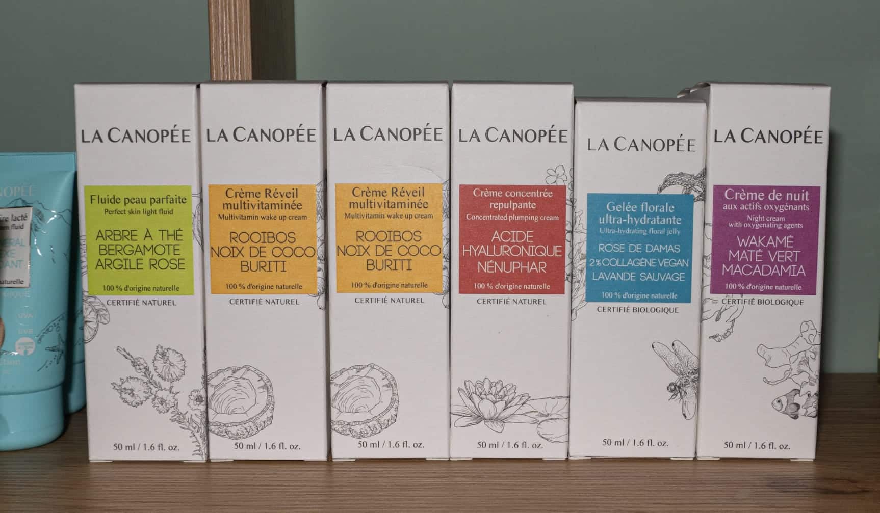 Productos naturales disponibles en la boutique de Marine Lefevre